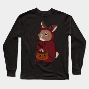 Little Devil Rabbit _ Bunniesmee Halloween Edition Long Sleeve T-Shirt